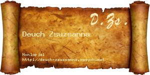 Deuch Zsuzsanna névjegykártya
