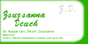 zsuzsanna deuch business card